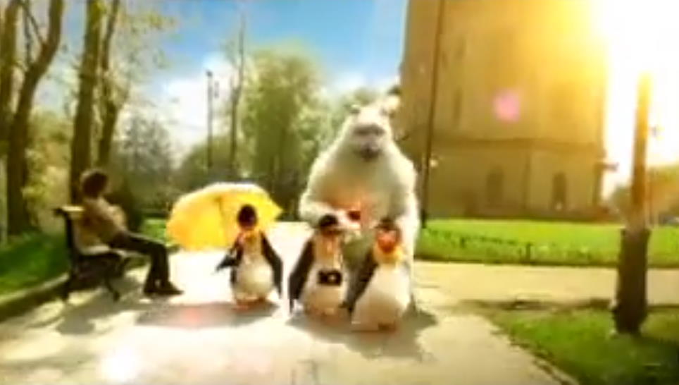 Музыка из рекламы Миргородская - Пингвины