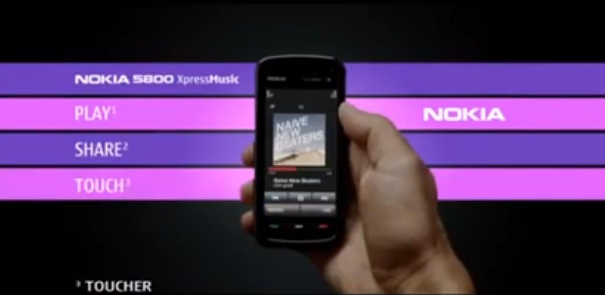 Музыка из рекламы Nokia 5800 XpressMusic