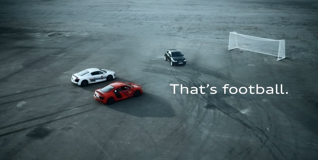 Музыка и видеоролик из рекламы Audi - El Clasico -That's Footbal Музыка и видеоролик из рекламы Audi - El Clasico -That's Footbal