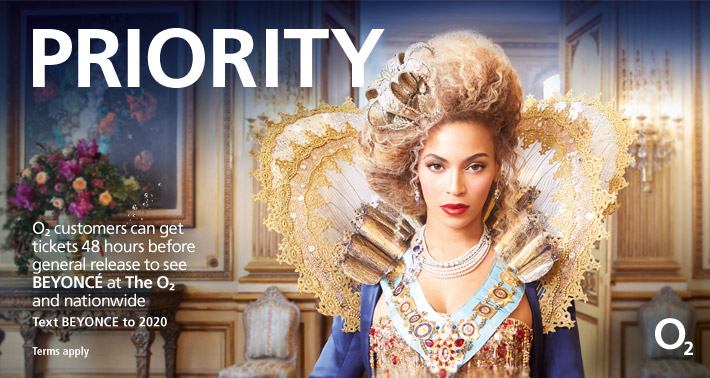 Музыка и видеоролик из рекламы O2 Priority - BEYONCE Музыка и видеоролик из рекламы O2 Priority - BEYONCE