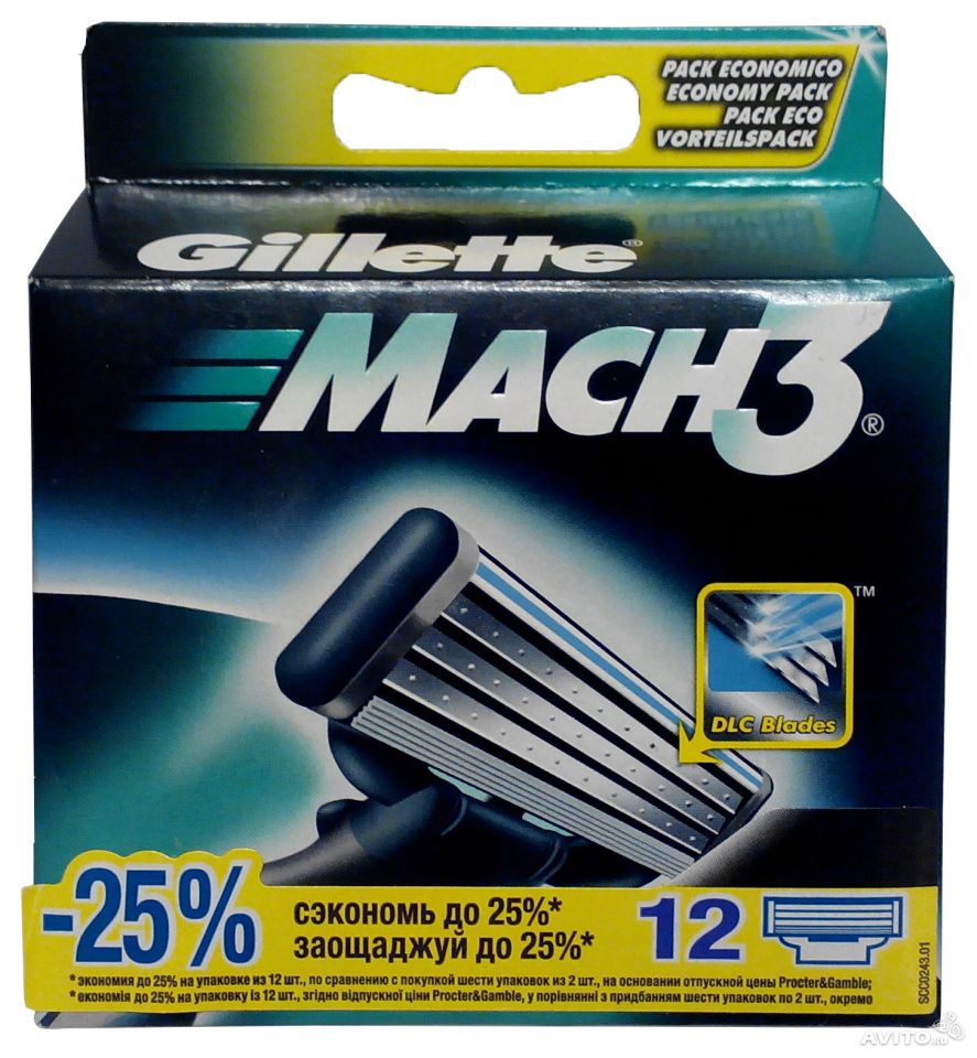 Музыка из рекламы Gillette Mach3 (кассеты)