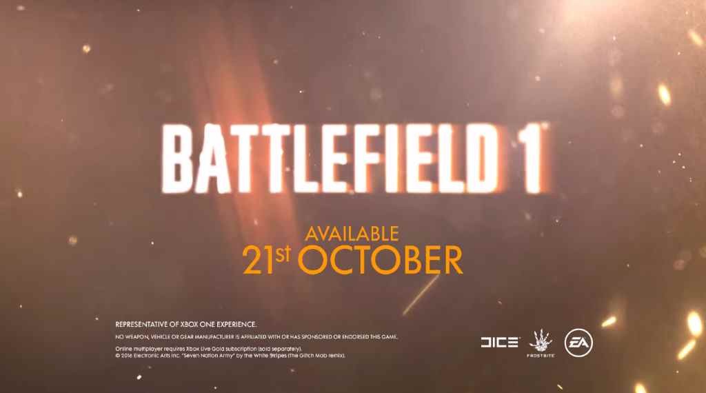 Музыка из рекламы Electronic Arts - Battlefield 1
