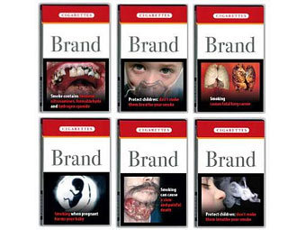 Логотипы на пачках сигарет в Австралии заменят изображением больных десен