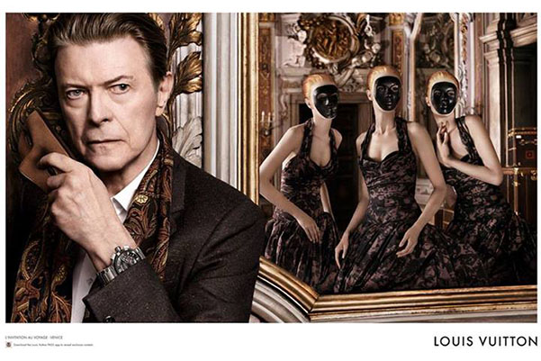 Первый снимок из рекламной кампании Louis Vuitton с Дэвидом Боуи