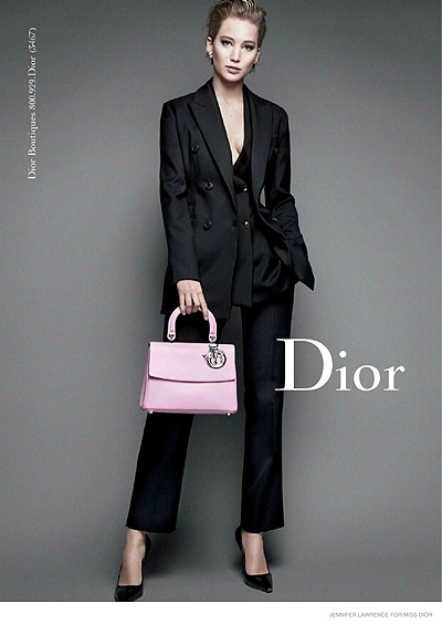Дженнифер Лоуренс в рекламной кампании сумок Miss Dior