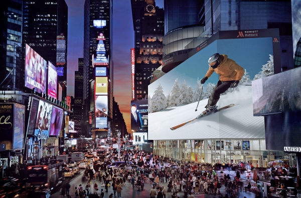 Google купила рекламу на самом крупном билборде на Таймс-сквер