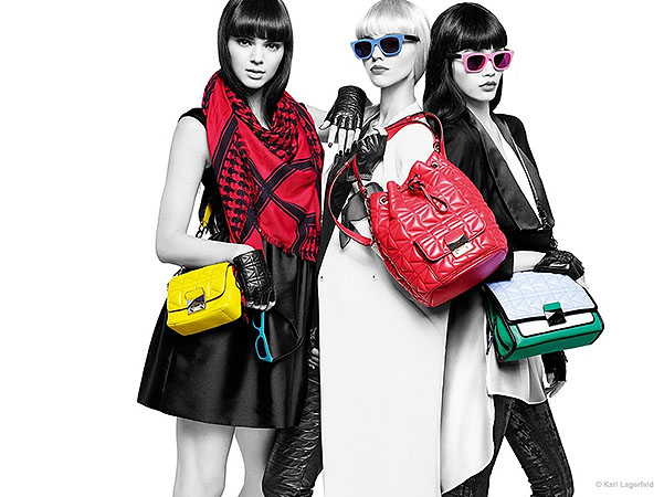 Кендалл Дженнер в рекламной кампании аксессуаров от Karl Lagerfeld