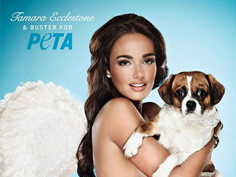Дочь Экклстоуна разделась для рекламы PETA