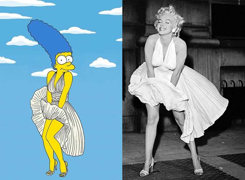 Мардж Симпсон в роли иконы стиля