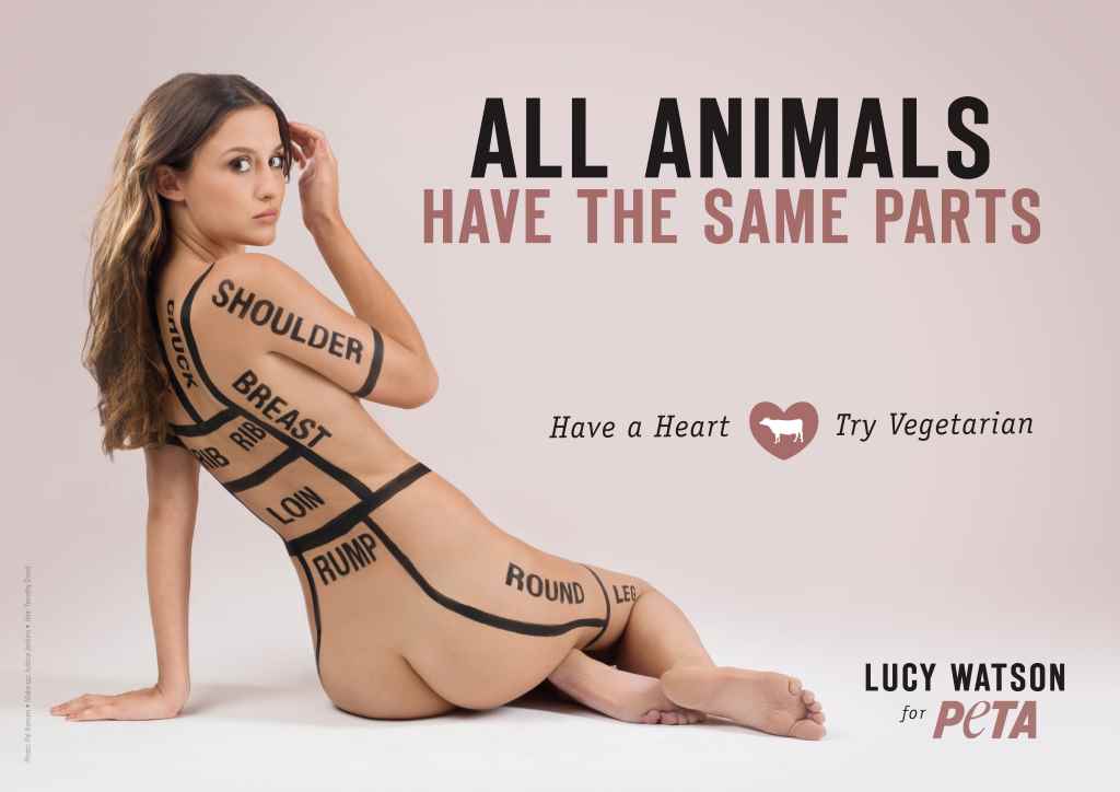 PETA сравнивает женщин с мясом