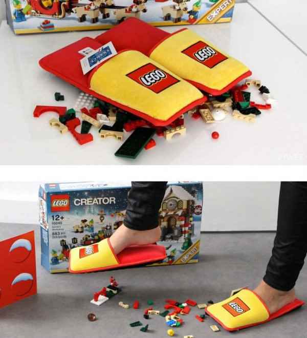 Lego создал тапки, защищающие от Lego