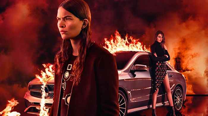 Дочь Стинга и горящий Mercedes-Benz в новой рекламе