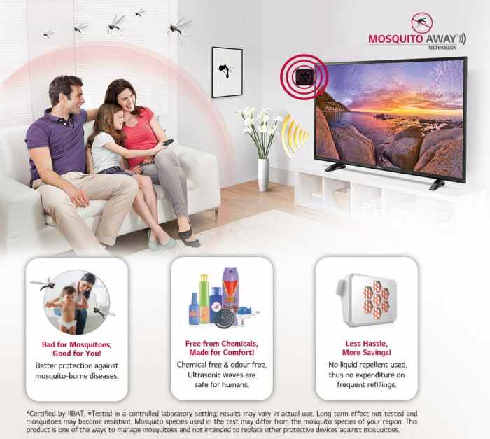 LG представила линейку телевизоров, отгоняющих комаров