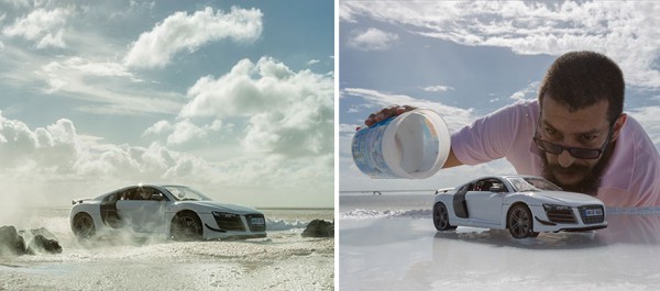 Audi сняла рекламу суперкара, заменив его игрушечным авто