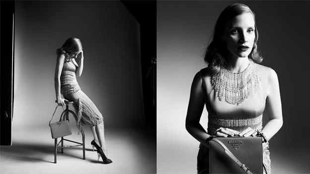 Джессика Честейн в новой рекламной кампании Prada