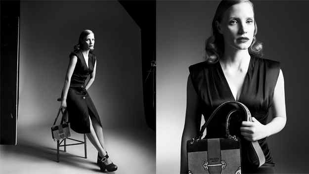 Джессика Честейн в новой рекламной кампании Prada