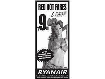 Против "сексистской" рекламы Ryanair выступили 9 тысяч человек