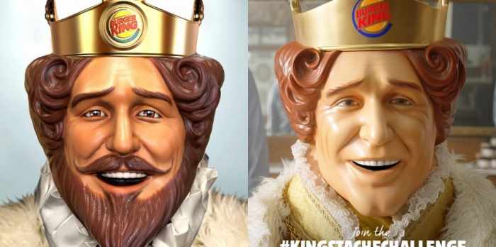 Burger King сбрил усы и бороду