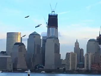 Рекламщики заставили жителей Нью-Йорка поверить в "летающих людей"