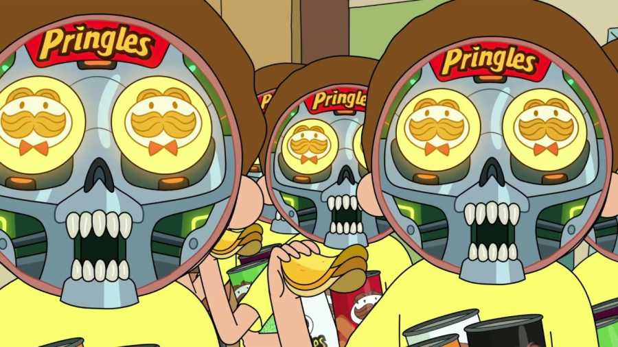Рик и Морти застряли в рекламе Pringles