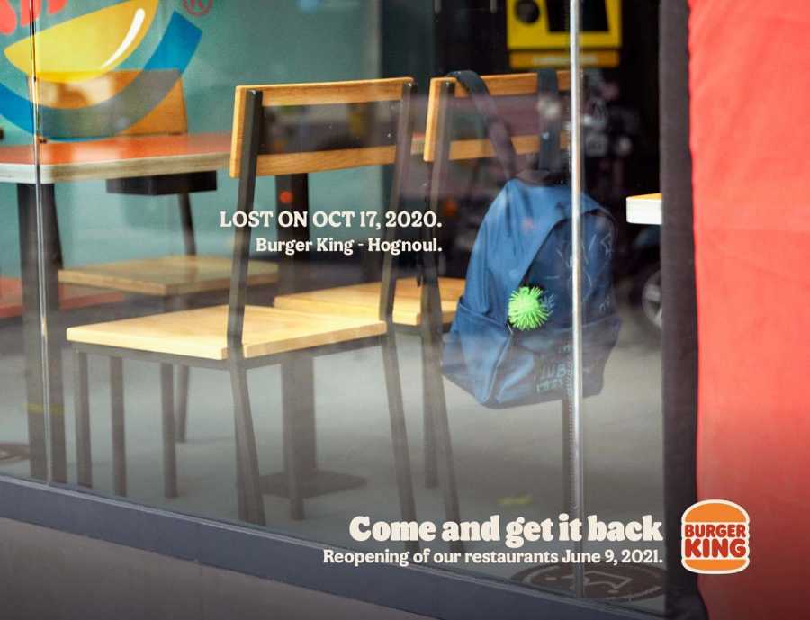 Burger King призвал прийти за потерянными вещами в серии принтов