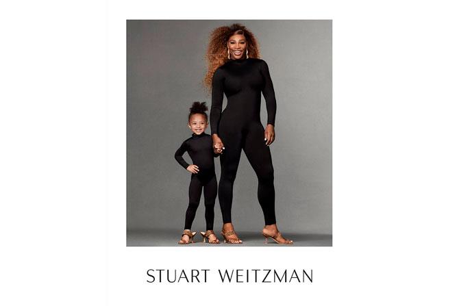 Серена Уильямс с дочерью снялись в рекламе обуви Stuart Weitzman