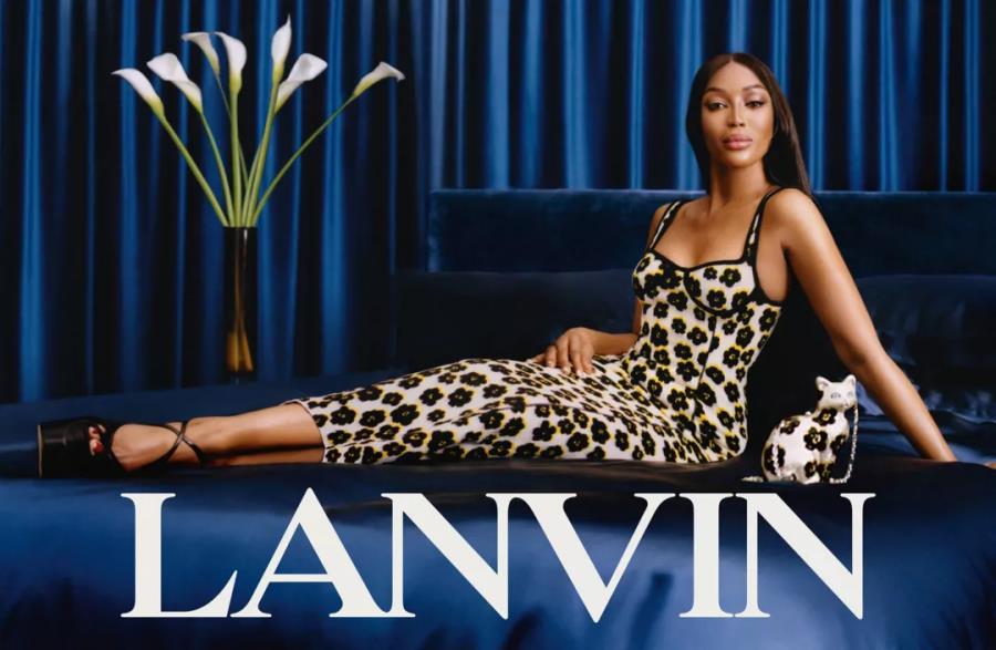 Наоми Кэмпбелл снялась в рекламной кампании Lanvin в главных оттенках года