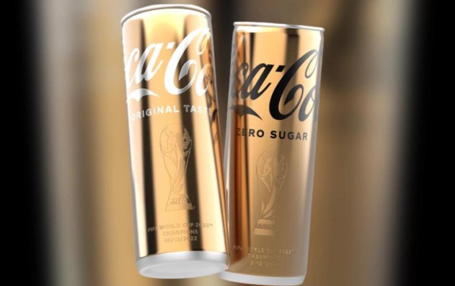 Coca-Cola создала серию золотых банок для победителя чемпионата мира по футболу