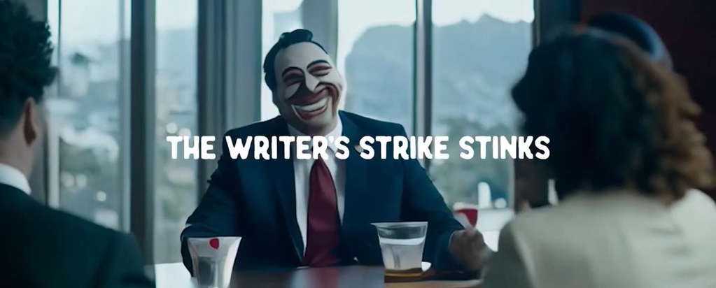 Антиутопический ролик бренда мыла поддержал страйк американских писателей