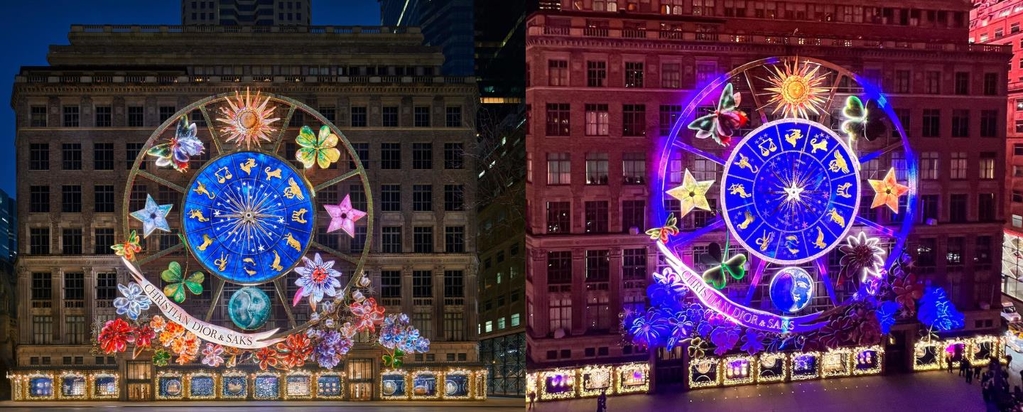 Dior создал волшебную инсталляцию в Нью-Йорке к праздничному сезону