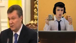 Ляп Януковича стал рекламой микронаушников