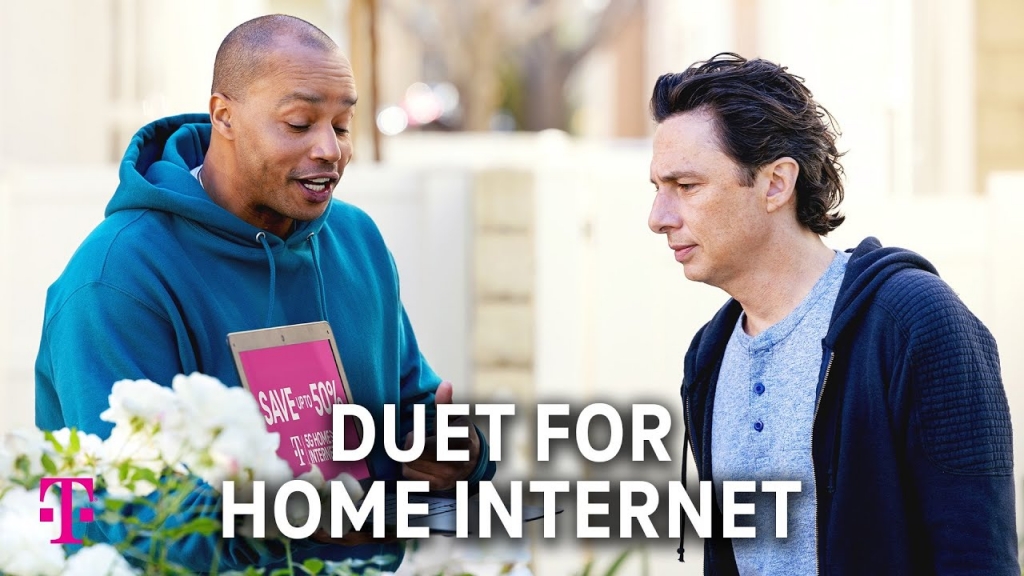 Музыка из рекламы T-Mobile - Duet for Home Internet (Zach Braff, Donald Faison)