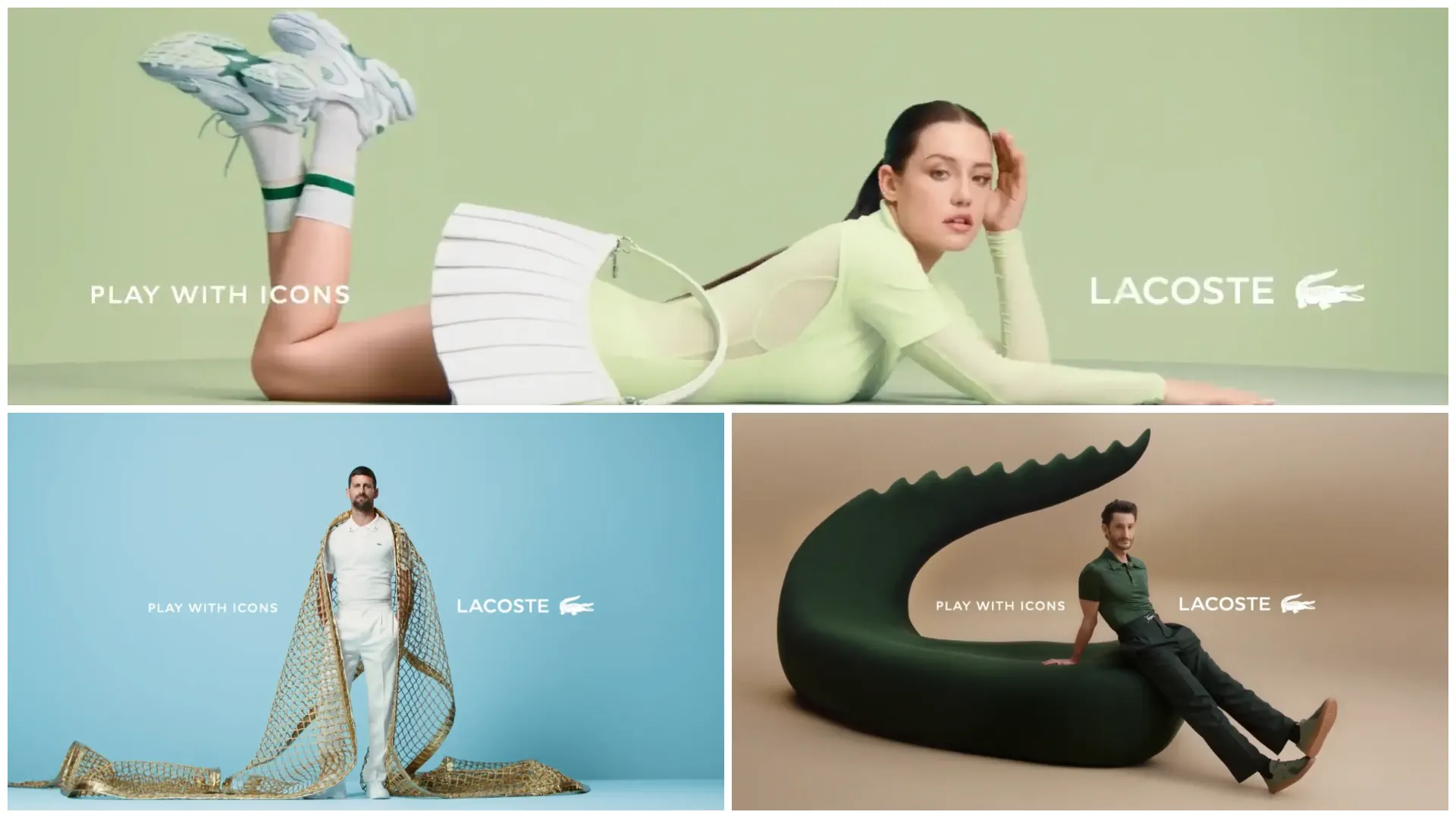 Музыка из рекламы Lacoste - Play with Icons (Novak Djokovic, Adèle Exarchopoulos, Pierre Niney)