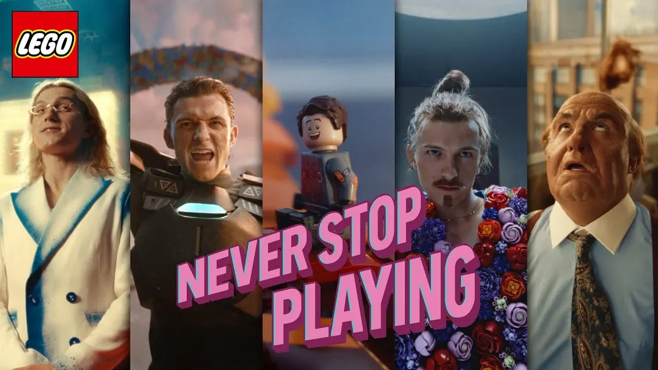 Музыка из рекламы Lego - Never Stop Playing (Tom Holland)