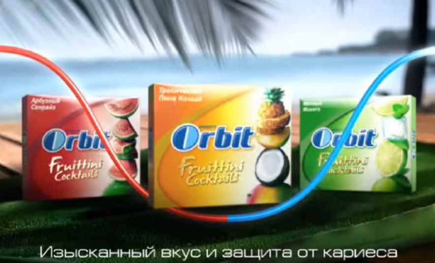 Музыка из рекламы Orbit Fruittini - Мы на яхте провисели 2 недели
