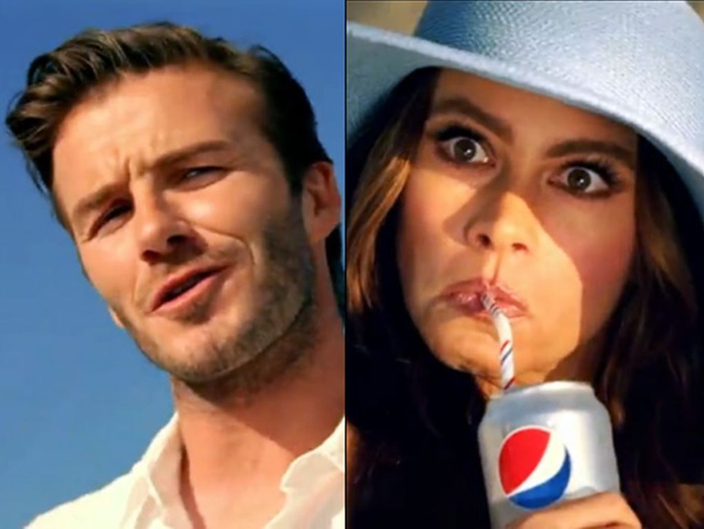 Музыка из рекламы Pepsi Diet - Beach Tweet (David Beckham, Sofia Vergara)
