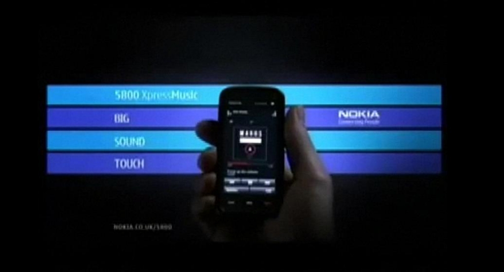 Музыка из рекламы Nokia 5800 - Big Sound Touch