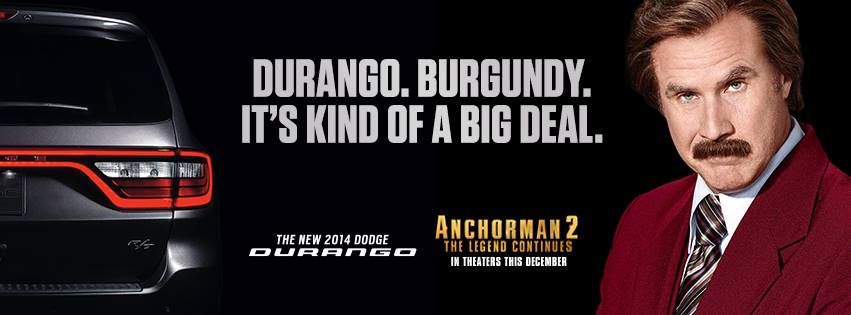 Музыка и видеоролик из рекламы Dodge Durango - School (Ron Burgundy)