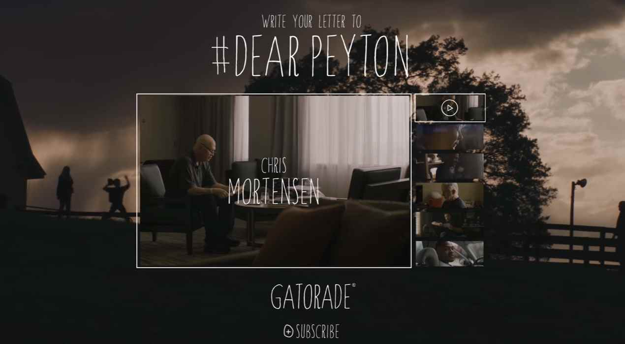 Музыка из рекламы Gatorade - Dear Peyton