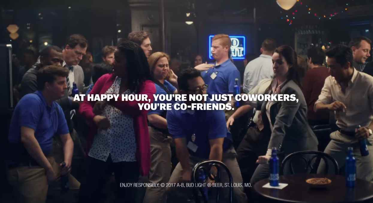 Музыка из рекламы Bud Light - Happy Hour With Coworkers