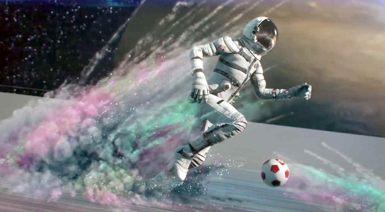 Космический футбол. Космонавт футболист. Футбол в космосе. Спорт в космосе. Космический футбол арт.