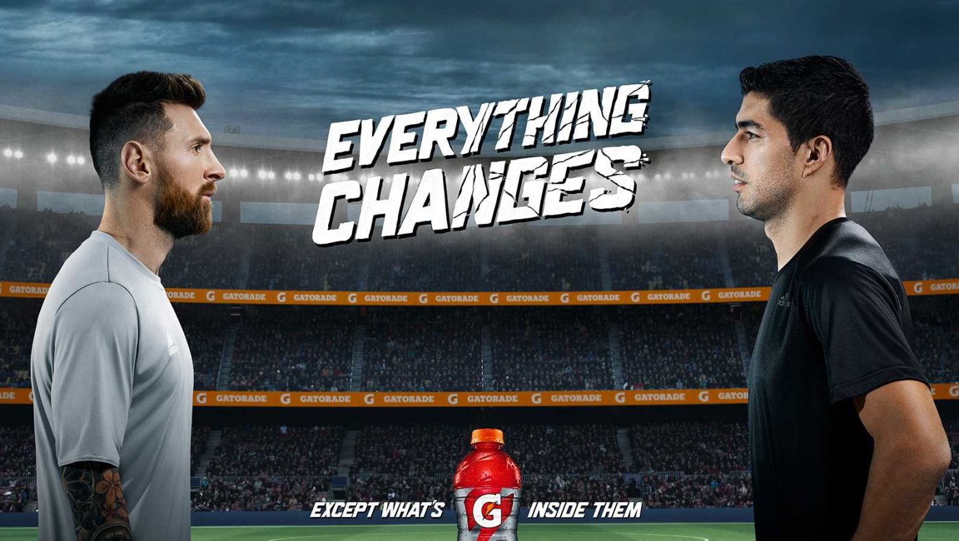 Музыка из рекламы Gatorade - Everything Changes (Lionel Messi, Luis Suarez)