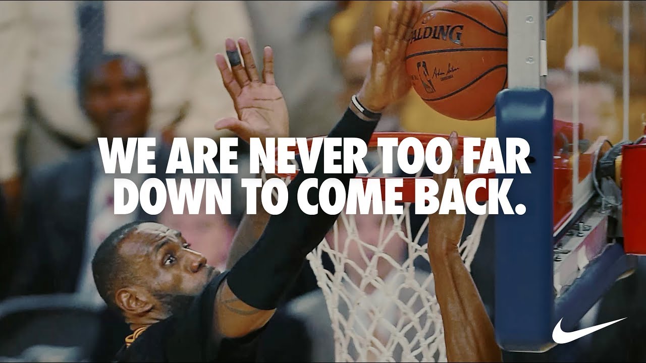 Музыка из рекламы Nike - Never Too Far Down