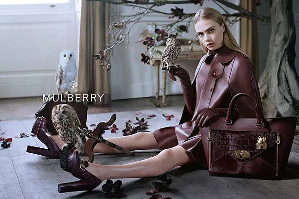 Кара Дельвинь для Mulberry: осенняя промо-кампания
