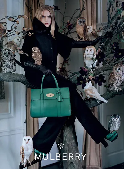 Кара Дельвинь для Mulberry: осенняя промо-кампания
