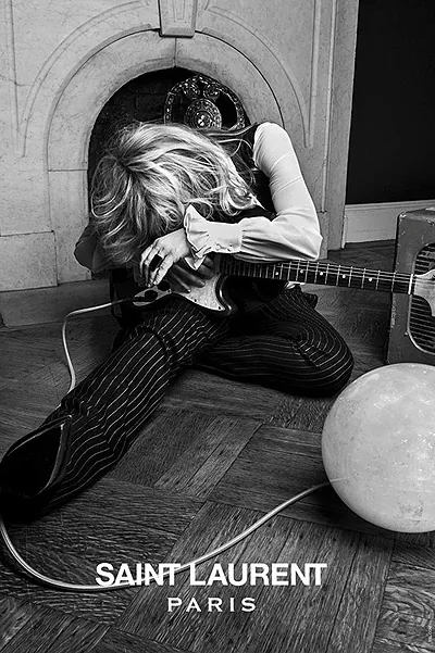 Кортни Лав и Мэрилин Мэнсон в рекламе Saint Laurent