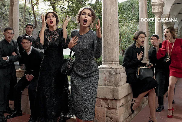 Страсти по Сицилии: Бьянка Балти и Моника Белуччи для Dolce&Gabbana