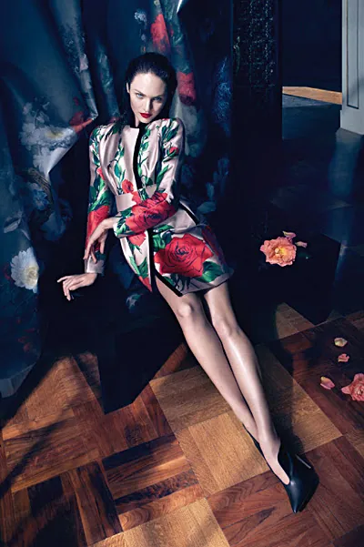 Кэндис Свэйнпол в рекламной кампании Blumarine