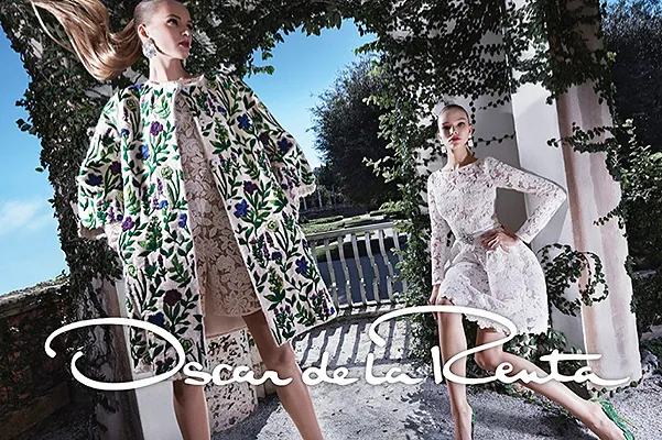 Дарья Строкоус и Саша Лусс в новой кампании Oscar de la Renta