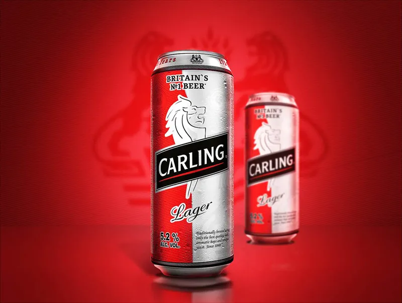 Юбилейный дизайн пива Carling Юбилейный дизайн пива Carling